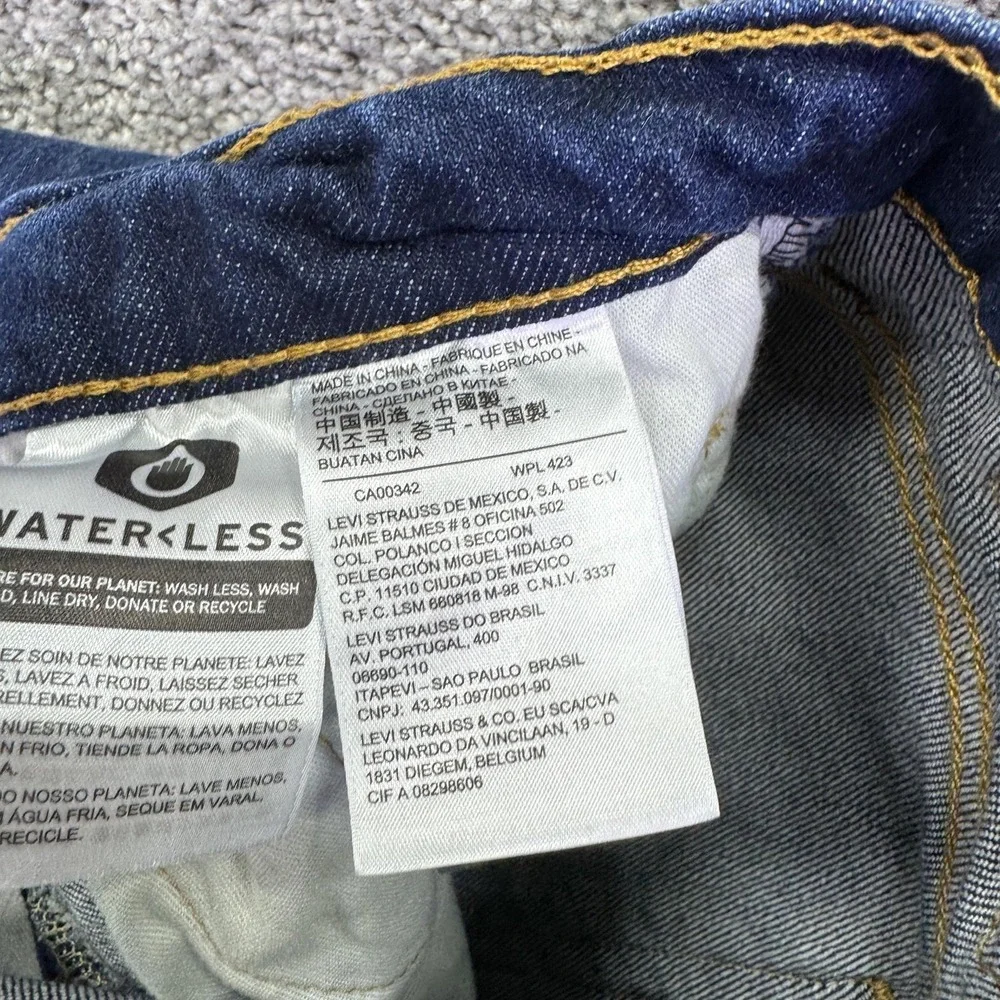Levis 511 Jeans Mens 28x30 Blue Slim Denim Medium Wash Stretch Casual Logo